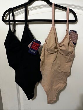 Sensil Sculpting Bodysuits in Black & Nude
